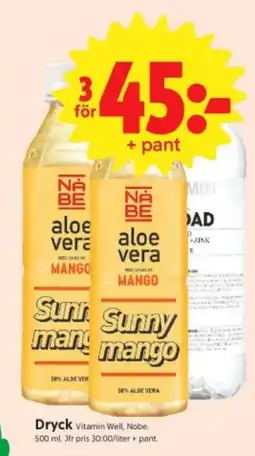 ICA Nära Vitamin Well, Nobe Dryck erbjuda
