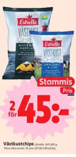ICA Nära Estrella Västkustchips erbjuda