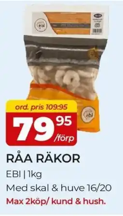 Matrix Butikerna EBI Råa räkor erbjuda