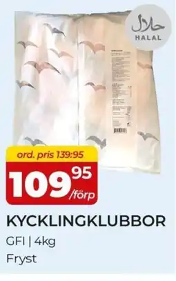 Matrix Butikerna Kycklingklubbor erbjuda