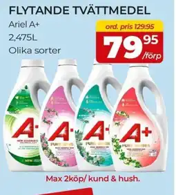 Matrix Butikerna Ariel A+ Flytande tvättmedel erbjuda