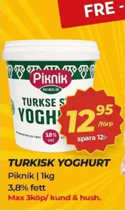 Matrix Butikerna Piknik Turkisk yoghurt erbjuda
