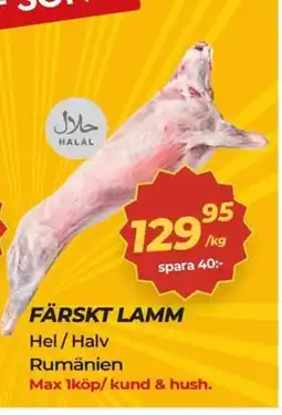 Matrix Butikerna Färskt lamm erbjuda