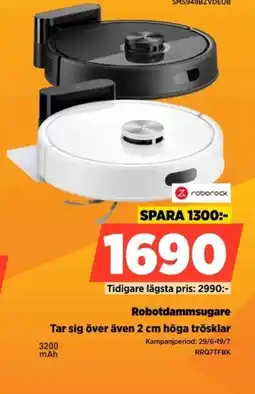 Power Roborock Robotdammsugare Tar sig över även 2 cm höga trösklar erbjuda