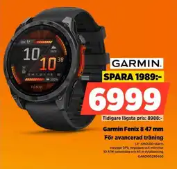 Power Garmin Fenix 8.47 mm För avancerad träning erbjuda