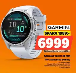 Power Garmin Fenix 8.43 mm För avancerad träning erbjuda