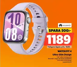 Power Huawei WATCH FIT 4 Ultra-Slim Design erbjuda