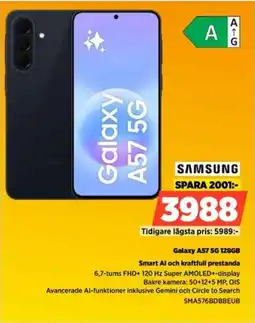 Power Samsung Galaxy A57 5G 128GB Smart Al och kraftfull prestanda erbjuda