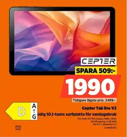 Power Cepter Tab Era V2 dig 10,1-tums surfplatta för vardagsbruk erbjuda
