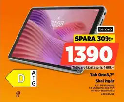 Power Lenovo Tab One 8,7" Skal ingår erbjuda