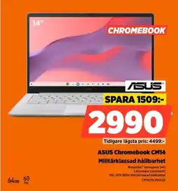 Power Asus Chromebook CM14 Militärklassad hållbarhet erbjuda