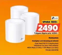 Power Tp-link Meshsystem Hastighet och täckning på elitnivå erbjuda