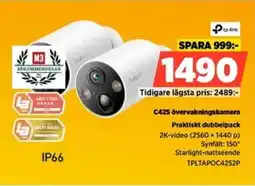 Power Tp-link C425 övervakningskamera Praktiskt dubbelpack erbjuda