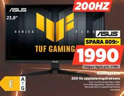 Power Asus Gamingskarm 200 Hz uppdateringsfrekvens erbjuda