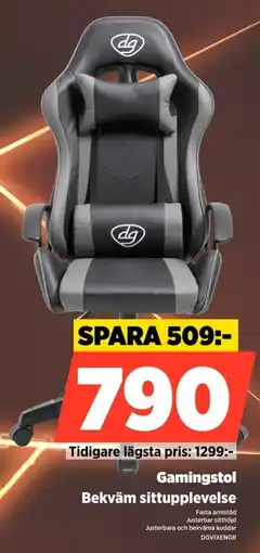 Power Gamingstol Bekväm sittupplevelse erbjuda