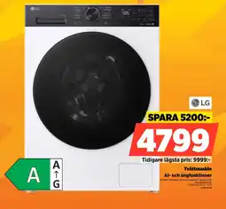 Power Lg Tvättmaskin Al- och ångfunktioner erbjuda