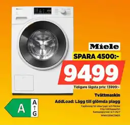 Power Miele Tvättmaskin AddLoad: Lägg till glömda plagg erbjuda