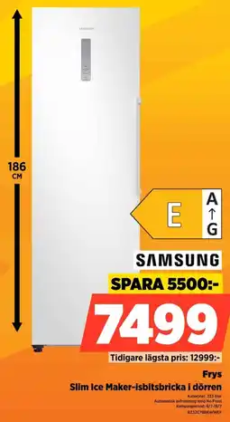 Power Samsung Frys Slim Ice Maker-isbitsbricka i dörren erbjuda