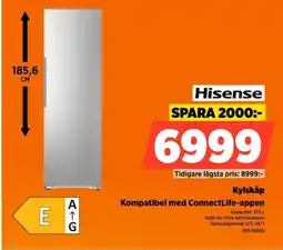 Power Hisense Kylskåp Kompatibel med Connect Life-appen erbjuda