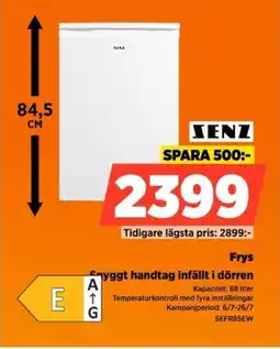 Power Senz Frys Snyggt handtag infällt i dörren erbjuda