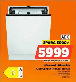 Power Aeg Integrerad diskmaskin Kraftfull rengöring för all disk erbjuda
