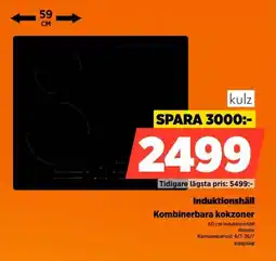Power Kulz Induktionshäll Kombinerbara kokzoner erbjuda