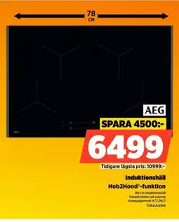 Power Aeg Induktionshäll Hob2Hood-funktion erbjuda