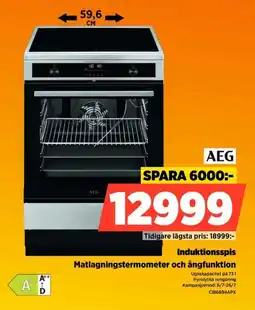 Power Aeg Induktionsspis Matlagningstermometer och ångfunktion erbjuda