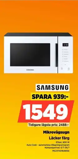 Power Samsung Mikrovågsugn Läcker färg erbjuda