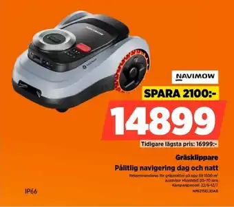 Power Navimow Gräsklippare Pålitlig navigering dag och natt erbjuda