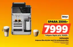 Power Ninja Kaffemaskin Anpassa dina drycker med två användarprofiler erbjuda