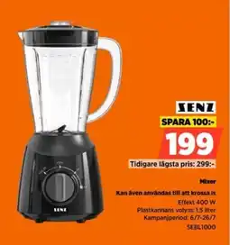 Power Senz Mixer Kan även användas till att krossa is erbjuda