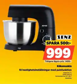 Power Senz Köksmaskin 10 hastighetsinställningar med pulsfunktion erbjuda