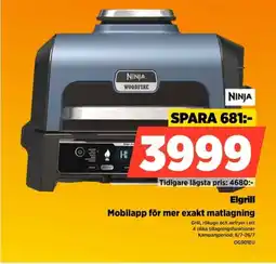 Power Ninja Elgrill Mobilapp för mer exakt matlagning erbjuda