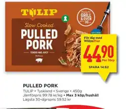 Willys PULLED PORK erbjuda