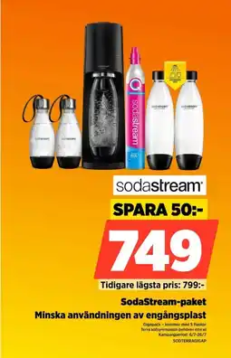Power SodaStream-paket Minska användningen av engångsplast erbjuda