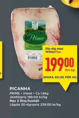 Willys Picanha erbjuda