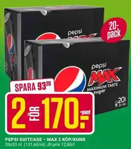 ÖoB PEPSI SUITCASE erbjuda