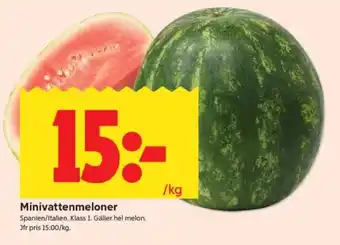ICA Supermarket Minivattenmeloner erbjuda