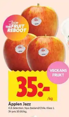 ICA Supermarket Äpplen Jazz erbjuda