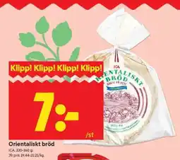 ICA Supermarket ORIENTALISKT BRÖD erbjuda