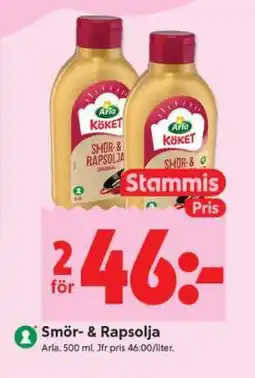 ICA Supermarket Smör- & rapsolja erbjuda
