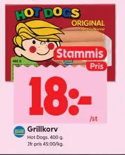 ICA Supermarket Grillkorv erbjuda