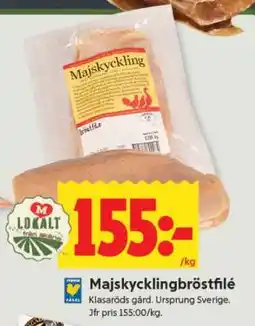 ICA Supermarket Majskycklingbröstfilé erbjuda