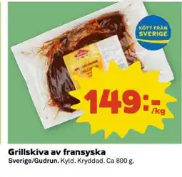 Coop Grillskiva av fransyska erbjuda