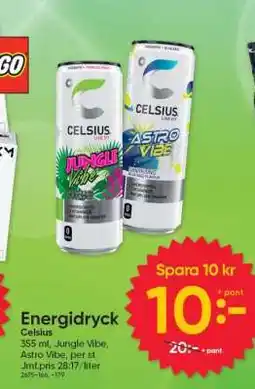 DollarStore Energidryck Celsius erbjuda