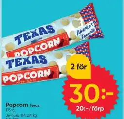 DollarStore Popcorn Texas erbjuda