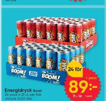 DollarStore Energidryck Boom erbjuda