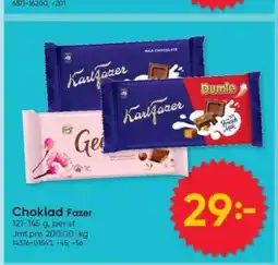 DollarStore Choklad Fazer erbjuda