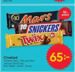 DollarStore CHOKLAD erbjuda